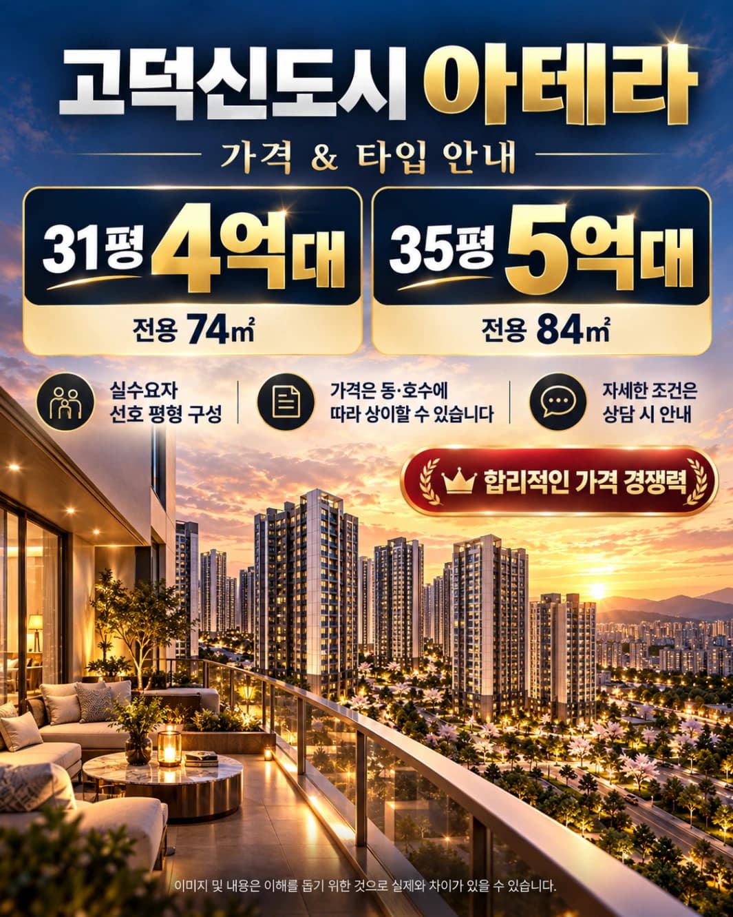 고덕신도시 금호건설 아테라 상세 이미지